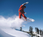 Snowboarding in the nearby Adirondacks